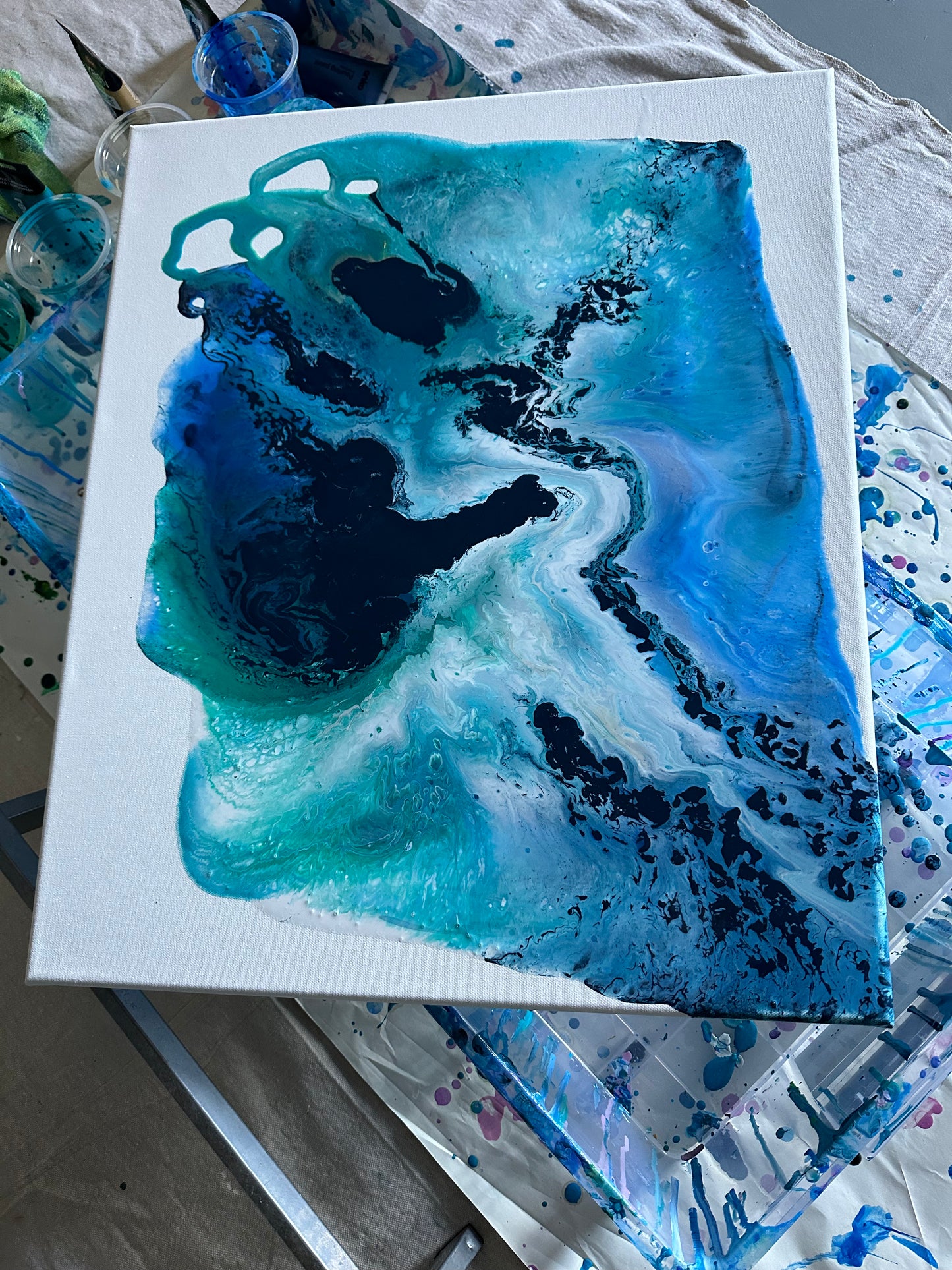 Paint and Pour - Children’s School Holiday Workshop (Ages 7-16)